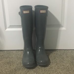Hunter Boots-Gray